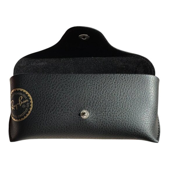 RayBan Sunglasses Box & Case ONLY Black Cleaning Cloth Set New *Empty* Original - Picture 4 of 10